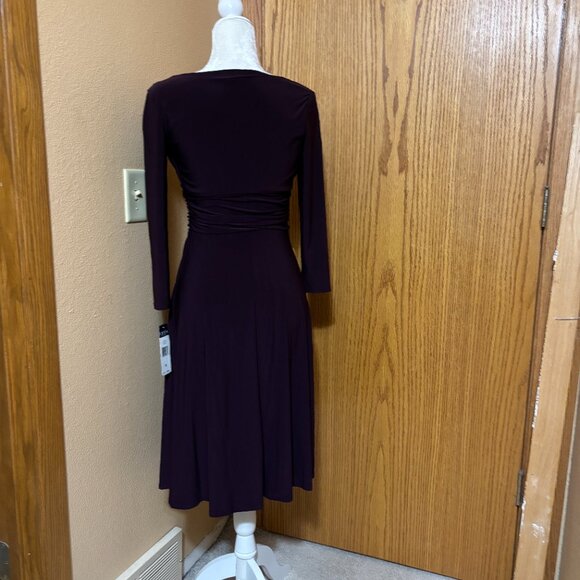 Chaps Ladies Small Dress NWT Aubergine - Picture 10 of 11